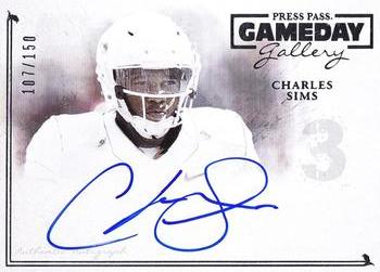 2014 Press Pass Gameday Gallery - Silver #GG-CS Charles Sims Front