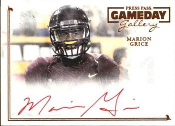 2014 Press Pass Gameday Gallery - Bronze Red Ink #GG-MG Marion Grice Front