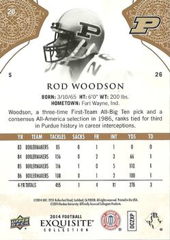 2014 Upper Deck Exquisite Collection #20 Rod Woodson Back