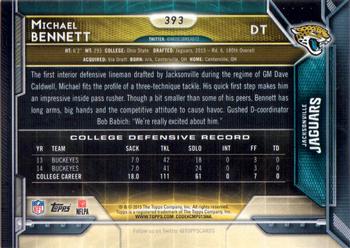 2015 Topps #393 Michael Bennett Back