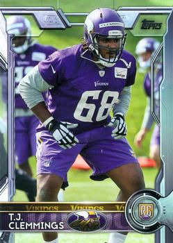 2015 Topps #425 T.J. Clemmings Front