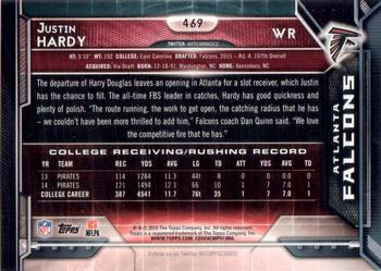 2015 Topps #469 Justin Hardy Back