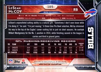 2015 Topps #185 LeSean McCoy Back