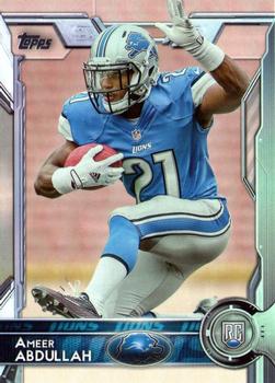 2015 Topps #497 Ameer Abdullah Front