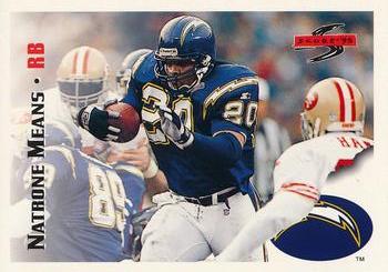 1995 Score - Promotional Backs #76 Natrone Means Front