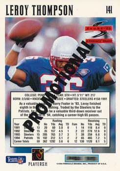 1995 Score - Promotional Backs #141 Leroy Thompson Back