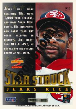1995 Score - Promotional Backs #211 Jerry Rice Back