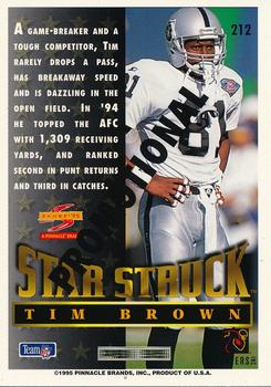 1995 Score - Promotional Backs #212 Tim Brown Back