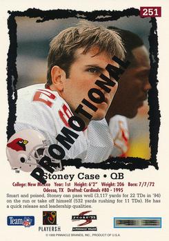 1995 Score - Promotional Backs #251 Stoney Case Back