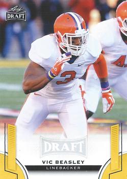 2015 Leaf Draft - Gold #61 Vic Beasley Front