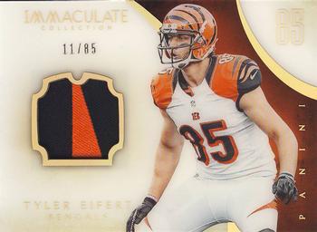 2014 Panini Immaculate Collection - Immaculate Numbers Memorabilia #IN-TE Tyler Eifert Front