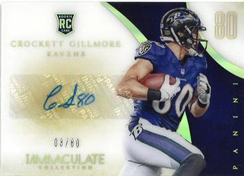 2014 Panini Immaculate Collection - Numbers Rookie Autographs #152 Crockett Gillmore Front