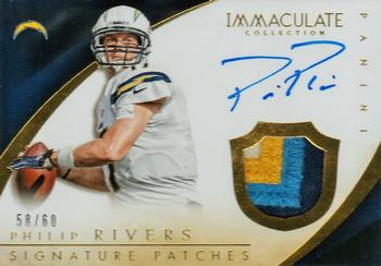 2014 Panini Immaculate Collection - Signature Patches #PR Philip Rivers Front