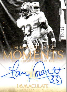 2014 Panini Immaculate Collection - Immaculate Moments Autographs #3 Tony Dorsett Front