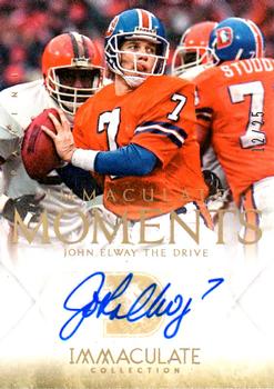2014 Panini Immaculate Collection - Immaculate Moments Autographs #4 John Elway Front