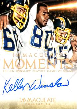 2014 Panini Immaculate Collection - Immaculate Moments Autographs #10 Kellen Winslow Sr. Front