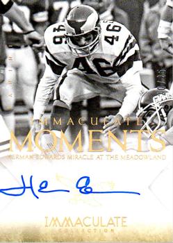2014 Panini Immaculate Collection - Immaculate Moments Autographs #5 Herman Edwards Front
