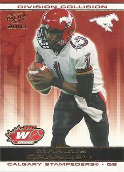 2003 Pacific  CFL - Division Collision #2 Marcus Crandell Front