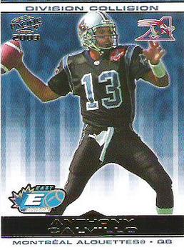 2003 Pacific  CFL - Division Collision #5 Anthony Calvillo Front