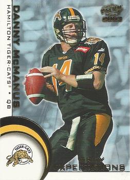2003 Pacific  CFL - Grey Expectations #4 Danny McManus Front