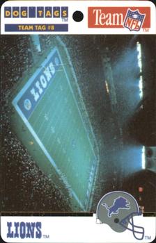 1992 Chris Martin Enterprises Dog Tags #8 Detroit Lions Front