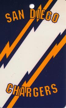1993 Chris Martin Enterprises Dog Tags Plus #24 San Diego Chargers Front