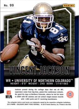2015 Panini Prizm Collegiate Draft Picks #99 Vincent Jackson Back