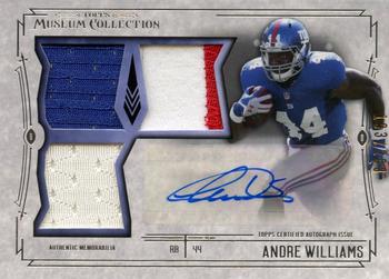 2014 Topps Museum Collection - Signatures Swatches Triple Relic Autographs #SSTRA-AW Andre Williams Front