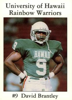 1990 Hawaii Rainbow Warriors #NNO David Brantley Front