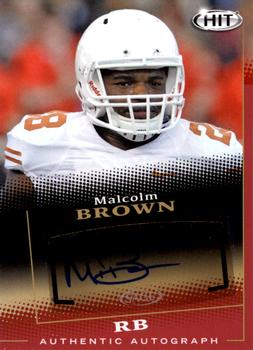 2015 SAGE HIT - Autographs Red #A28 Malcolm Brown Front