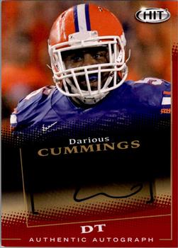 2015 SAGE HIT - Autographs Red #A144 Darious Cummings Front