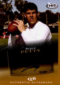 2015 SAGE HIT - Autographs Gold #A124 Bryce Petty Front