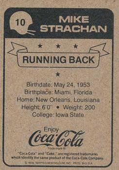 1979 Coca-Cola New Orleans Saints #10 Mike Strachan Back