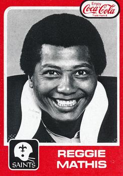 1979 Coca-Cola New Orleans Saints #20 Reggie Mathis Front