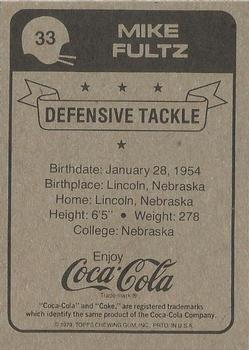 1979 Coca-Cola New Orleans Saints #33 Mike Fultz Back