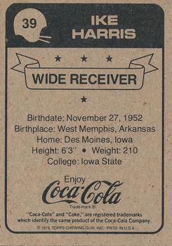 1979 Topps Coca-Cola New Orleans Saints #39 Ike Harris Back