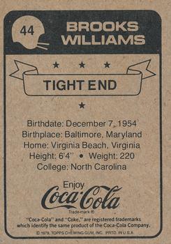 1979 Coca-Cola New Orleans Saints #44 Brooks Williams Back