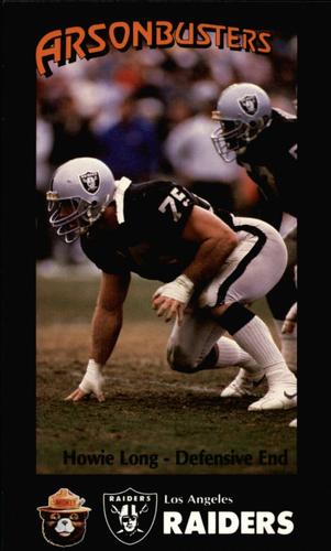 1988 Los Angeles Raiders Smokey #5 Howie Long Front