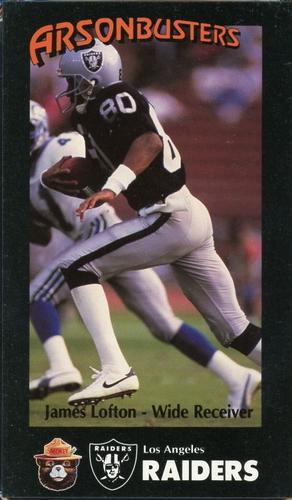 1988 Los Angeles Raiders Smokey #4 James Lofton Front