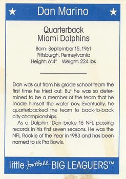 1990 Little Football Big Leaguers #NNO Dan Marino Back