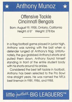 1990 Little Football Big Leaguers #NNO Anthony Munoz Back