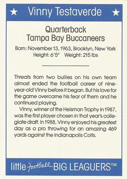 1990 Little Football Big Leaguers #NNO Vinny Testaverde Back