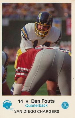 1981 San Diego Chargers Police #14a Dan Fouts Front