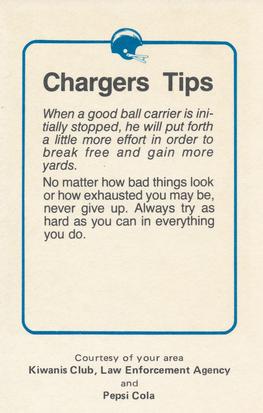 1981 San Diego Chargers Police #25 John Cappelletti Back
