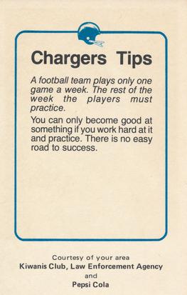 1981 San Diego Chargers Police #46 Chuck Muncie Back