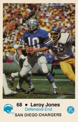 1981 San Diego Chargers Police #68 Leroy Jones Front