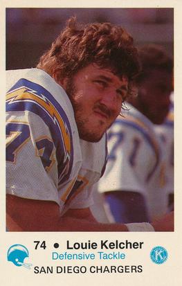 1981 San Diego Chargers Police #74 Louie Kelcher Front