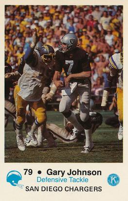 1981 San Diego Chargers Police #79 Gary Johnson Front