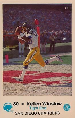 1981 San Diego Chargers Police #80a Kellen Winslow Front