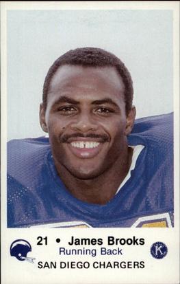 1982 San Diego Chargers Police #2 James Brooks Front